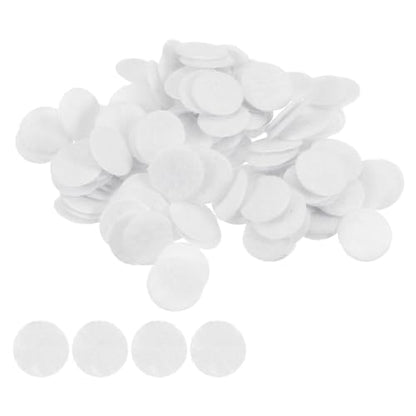 HARFINGTON 200pcs Round Felt Circles, 10mm 3/8" Pre Cut Felt Craft Pads Non-Woven Mini Felt Fabric Circles for DIY Sewing Handcraft Cut Projects Craft Finishing, White - color: White, size: 10mm