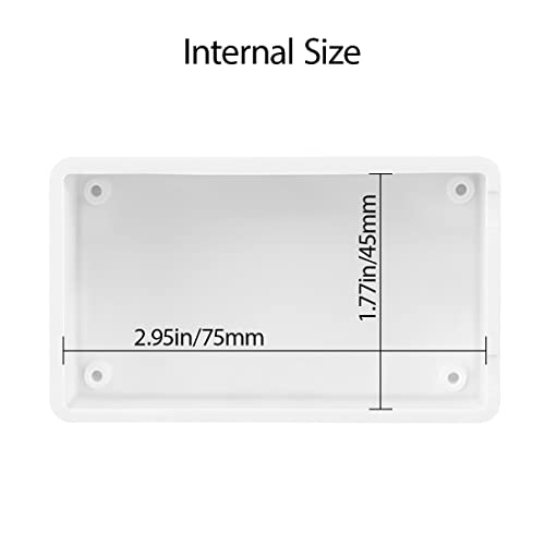 LeMotech Project Box 10 Pieces ABS Plastic Electrical Project Case Small Junction Box for Electronics White 3.15 x 1.97 x 1.02 inch (80 x 50x 26 mm) - color: 10 pieces, size: 3.15"x 1.97"x 1.02"