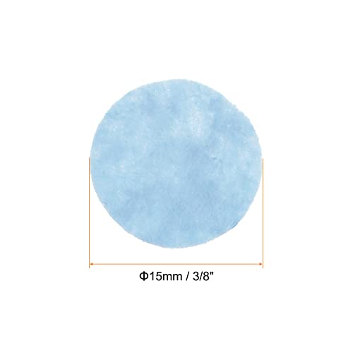 HARFINGTON 100pcs Round Felt Circles, 15mm 5/8" Pre Cut Felt Craft Pads Non-Woven Mini Felt Fabric Circles for DIY Sewing Handcraft Cut Projects Craft Finishing, Blue - color: Blue, size: 15mm