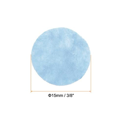 HARFINGTON 100pcs Round Felt Circles, 15mm 5/8" Pre Cut Felt Craft Pads Non-Woven Mini Felt Fabric Circles for DIY Sewing Handcraft Cut Projects Craft Finishing, Blue - color: Blue, size: 15mm