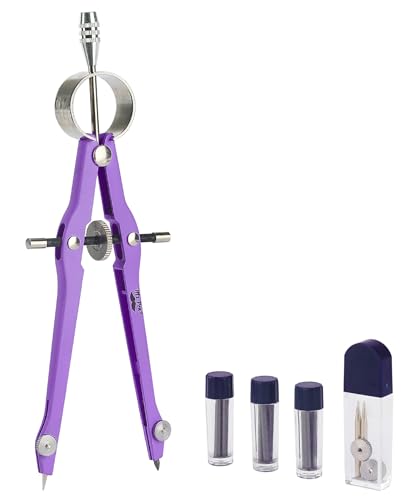 Mr. Pen- Professional Compass for Geometry, Extra Lead - color: Purple