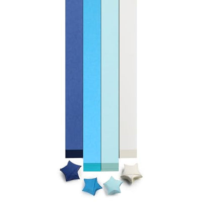 FoDau770 Solid Color Star Paper Strips - 1080 Sheet, Blue Series - color: Solid Blue Series