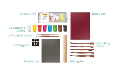 Jovi - DIY Air Dry Kit - Pets Magnets Gift Pottery Kit for Adults - color: Magnets
