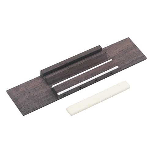 Swhmc 4 String Guitar Bridge, Natural Wood Color