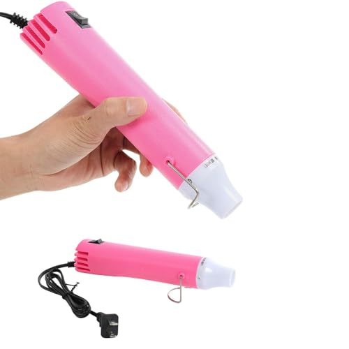 Heat Gun 300W, Handed Hot Air Gun for Crafting and DIY (Pink) - color: Pink
