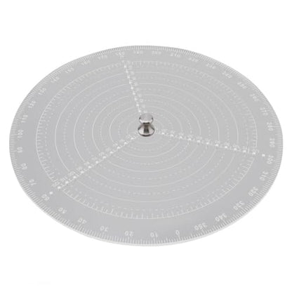 12" / 300mm Round Center Finder Tool Compass Acrylic with Centering Needle for Irregular Shapes, Drawing Circles on Wood, Poster Board, Plastic, Measuring Tools for Wood Lathe, Woodworking, Carpenter