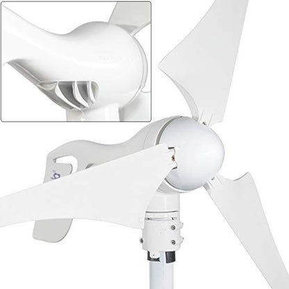 Wind Turbine Generator 12V 400W with a 30A Hybrid Charge Controller. As Solar and Wind Charge Controller which can Add Max 500W Solar Panel for 12V Battery.