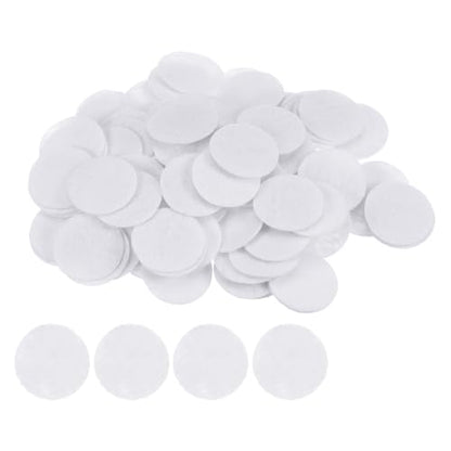 HARFINGTON 200pcs Round Felt Circles, 25mm 1" Pre Cut Felt Craft Pads Non-Woven Mini Felt Fabric Circles for DIY Sewing Handcraft Cut Projects Craft Finishing, White - color: White, size: 25mm