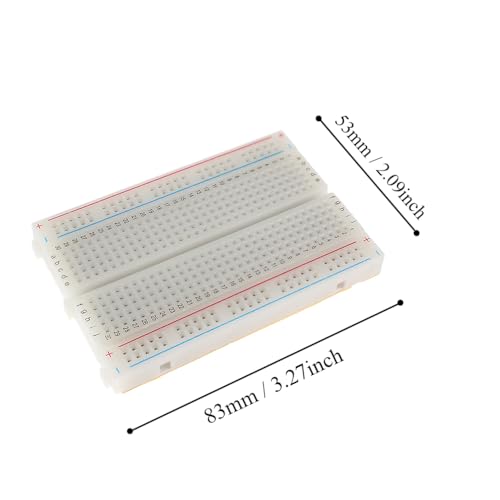 Breadboard Jumper Wires Kit Include 400 Tie Points Breadboards Male-Female 10CM 40Pin Jumper Wire - color: 400TieBreadboard-JpWe40Pin-male-fmla