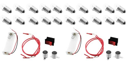 Circuit Experiment Small Light Bulb Kit Electricity Learning Kit Battery Box Lamp Holder Switch 1.5v Light Bulb Physics Assembly Science Equipment Closed Circuit Experiment Kit (Pack of 2) - size: Small (Pack of 2)