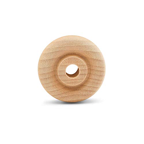 Classic Mini Wooden Wheels, Great for Crafts Too, 1-1/4 Inch Diameter, 3/8 Inch Thick, 1/4 Inch Hole, Pack of 50, by Woodpeckers - color: Pack of 50, size: 1-1/4 inch, 3/8 inch thick