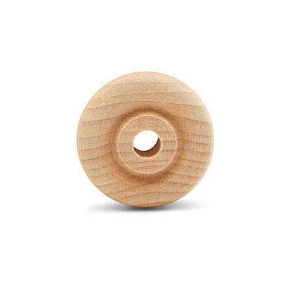 Classic Mini Wooden Wheels, Great for Crafts Too, 1-1/4 Inch Diameter, 3/8 Inch Thick, 1/4 Inch Hole, Pack of 50, by Woodpeckers - color: Pack of 50, size: 1-1/4 inch, 3/8 inch thick