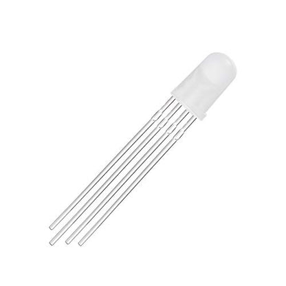 CHANZON 100 pcs 5mm RGB Multicolor Diffused LED Diode Lights Common Anode - color: L) Rgb (Common Anode) (100pcs)