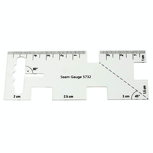 HONEYSEW 5-in-1 Sliding Gauge Measuring Sewing Tool with Free Seam Gauge Ruler - color: Style 1