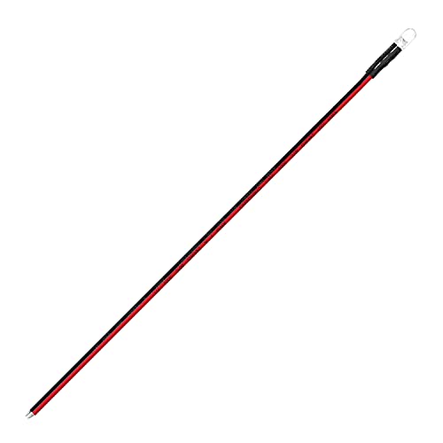 CHANZON 20 pcs Pre-Wired 5mm Red LED Diode Lights (DC 12V) - color: C) Red (20pcs)