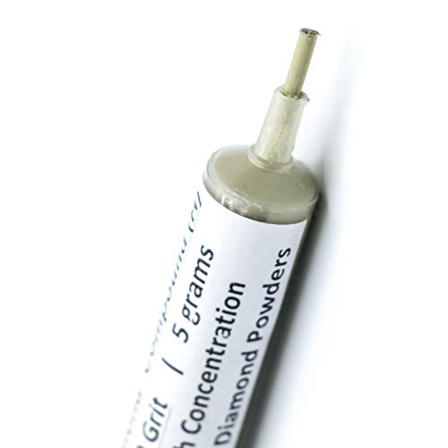TechDiamondTools Diamond Lapping Paste Polishing Compound USA Made 800 Grit Mesh 12-25 Micron Lapping Compound for Rock Glass Metal Jewelry Resin Marble with High Concentration of Diamond Powder - size: 800 grit / 12-25 micron