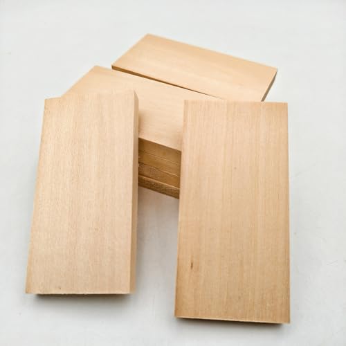 10PCS Unfinished Basswood Blocks for Crafts, Wood Craft Panels for Art, Engraving, Painting, DIY Projects, Chip Carving, Fretwork (3.93 x 1.96 x 0.39 in) - size: 3.93 x 1.96 x 0.39 in