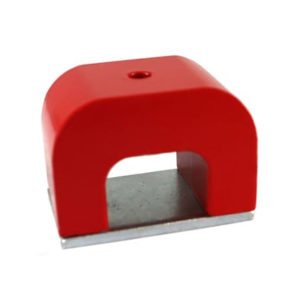 Red Horseshoe Magnet 30 LBS Pull, Heavy Duty for Nails & Education - size: Large/30lb