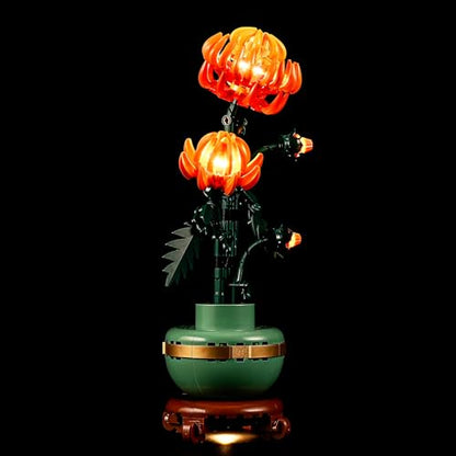 LED Light for Lego 10368 Icons Chrysanthemum Flower Décor Set, Light Kit Compatible with Lego 10368 Building Blocks Model, Not Included The Model Set