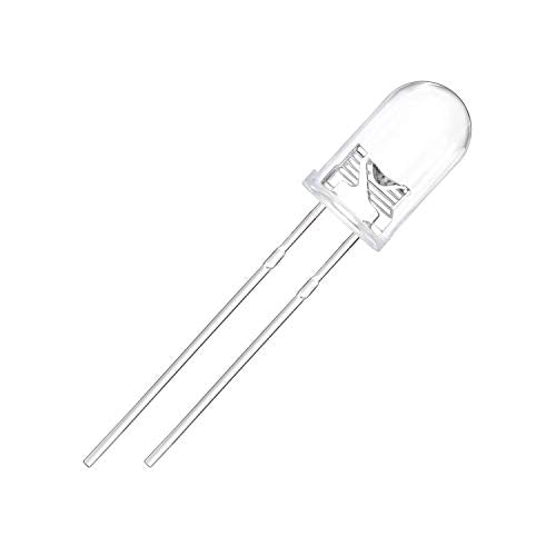 CHANZON 100 pcs 5mm Blinking White LED Diode Lights 1.5Hz Flashing - color: A) Clear White (100pcs)