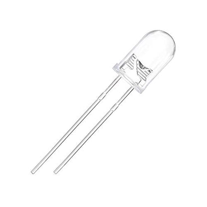 CHANZON 100 pcs 5mm Blinking White LED Diode Lights 1.5Hz Flashing - color: A) Clear White (100pcs)