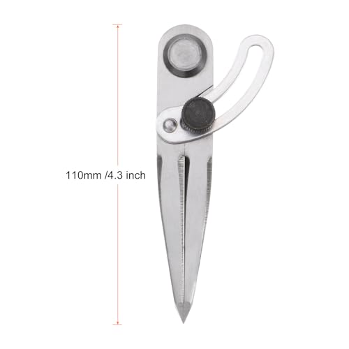 HARFINGTON Wing Divider Compass 4 Inch 100mm Adjustable Lockable Woodworking Compass for Metalworking Geometry Drawing Woodworking - size: 4"