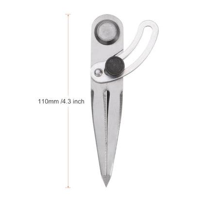 HARFINGTON Wing Divider Compass 4 Inch 100mm Adjustable Lockable Woodworking Compass for Metalworking Geometry Drawing Woodworking - size: 4"