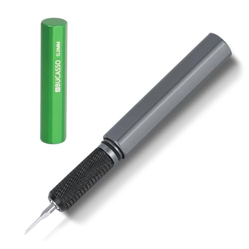 Model Scriber, Line Scriber with Tungsten Steel Blades, Model Scribing Tool for Modeling Hobby, RG Scale Model, Gundam Model Kit, Plastic Models, Resin GK Carved Engraved Lines (0.2MM) - size: 0.2MM
