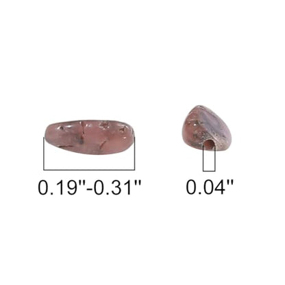 BEADIA Natural Irregular Freeform Rhodochrosite Stone Beads for DIY Jewelry Making 5-8mm 38cm - color: Rhodochrosite