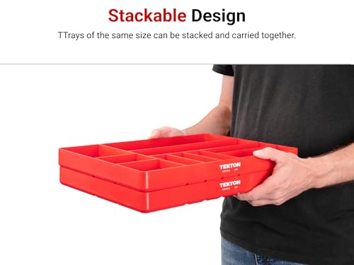 TEKTON 10-Compartment Organizer Tray | OTD11110 - color: Black, size: 10-Compartment