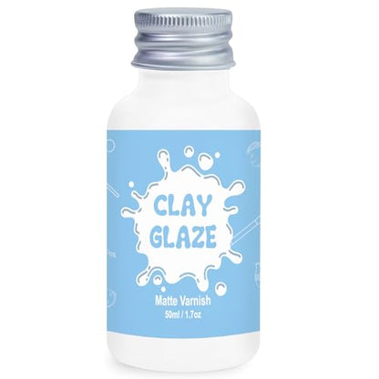 50ml Air Dry Clay Glaze, Protect Clay Surfaces, Delivers Matte Glaze Effect - size: matte