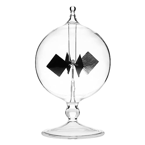 iplusmile Solar Power Radiometers, Sun Light Energy Vanes Windmill Rotating Glass Crookes Educational Teaching Study Tool for Office, Home, School
