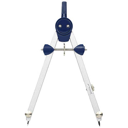 UNJOO 9Pc Geometry Set Metal Compass, Geometry Precision Tool (Blue)