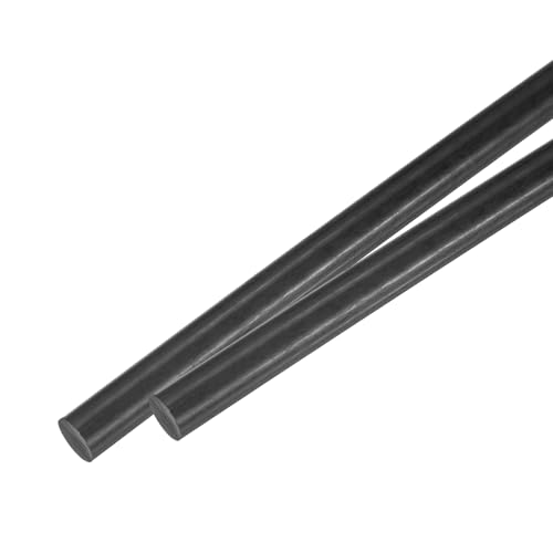 MECCANIXITY ABS Plastic Rod 10mm x 300mm Black Pack of 2 Pcs - color: Black, size: 10mm x 300mm