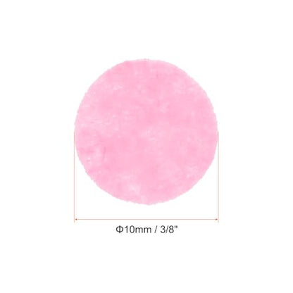 HARFINGTON 300pcs Round Felt Circles, 10mm 3/8" Pre Cut Felt Craft Pads Non-Woven Mini Felt Fabric Circles for DIY Sewing Handcraft Cut Projects Craft Finishing, Pink - color: Pink, size: 10mm