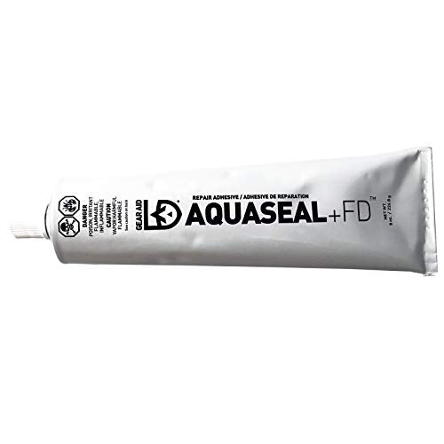 GEAR AID Aquaseal FD Flexible Durable Repair Adhesive for Fixing Tears and Holes in Waders, Wetsuits, PVC Inflatables, Vinyl and Outdoor Gear, Dries Clear, 8 oz - style: 8 Oz