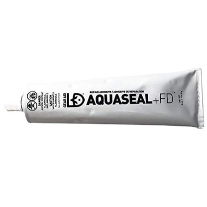 GEAR AID Aquaseal FD Flexible Durable Repair Adhesive for Fixing Tears and Holes in Waders, Wetsuits, PVC Inflatables, Vinyl and Outdoor Gear, Dries Clear, 8 oz - style: 8 Oz