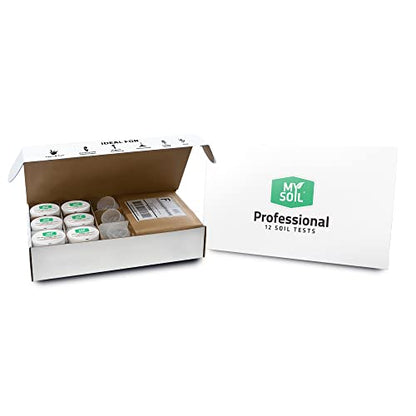 MySoil Soil Test Kit 12 Pack, Grow the Best Lawn & Garden, Complete & Accurate Nutrient and pH Analysis with Recommendations Tailored to Your Soil and Plant Needs - size: 12 Kits
