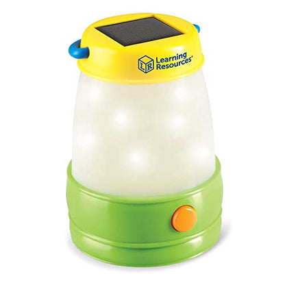 Learning Resources Solar Lantern, Kids Camping Accessories, Easy-Grip Portable Light, Exploration Play, Ages 3+