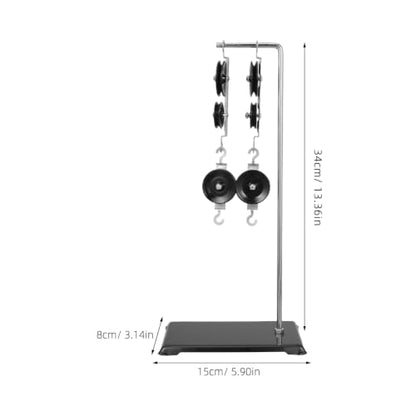 Housoutil Pulley Block Set Physics Lab Science Kit Experiments, 13.4 Inch Physics Experiment Kit, Block and Tackle Pulley System for Science Project, Educational Laboratory Mechanics Equipment
