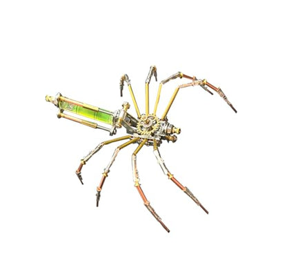 3D Metal Puzzles for Adults Teens-140+Pcs-Mechanical Spider Bee Insect Models-3 Hours to Build-Ideal for Birthday Gifts and Decorations(Mechanical Spider A) - style: Mechanical Spider A