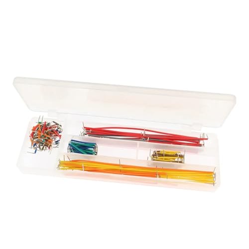 140PCS Jumper Wire Kit 400Tie Breadboard Jumper Wire with Box for Arduino Prototyping Circuit DIY Electronic Project - color: 1pcs400TieBreadboard-LineCable140pcs