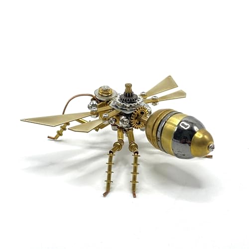3D Metal Puzzle Mechanical Model Kit Steampunk Bee Insect 150+ Parts 2-3 Hours Build No Glue Screw Assembly Ideal Gift for Hobbyists Men Teens 14+ (Flying Ants) - style: Flying Ants