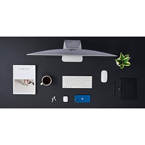 Kaboon 45x20 inch Black Table Top Universal, Solid One-Piece Desktop, Reversible Melamine Countertop, Double Desks, L-Desk DIY - color: Black, size: 45x20