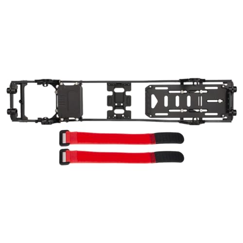 1/10 RC Crawler Metal Chassis Kit for Axial SCX10 II Rock Off Road Truck - color: Black