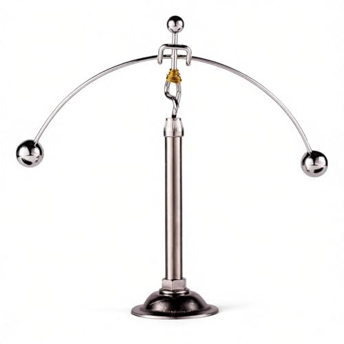 Sunnytech Steel Balance Toy Weightlifter Kinetic Art Balance Toy Balancing Decompressive Science Psychology Home Offic Decor Desk Decor WJ049 - style: WJ049
