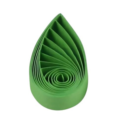 ODETOJOY Green Quilling Paper Strips 7mm Crafts 1/4" Tree Plant Paper Quilling Set for Beginners Card Making Scrapbooking-120pcs, 54cm (Green) - color: Green