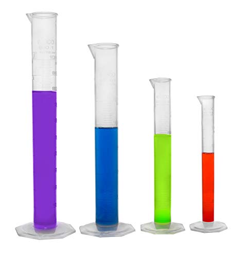 EISCO Ultimate Plastics Kit - 15 Piece Science Lab Set - Includes 5 Polypropylene Beakers, 4 Polypropylene Graduated Cylinders, 5 Disposable LDPE Pipettes & Nylon Cleaning Brush (Pack of 2) - size: 5.1 x 13 x 5.1 inches (Pack of 2)