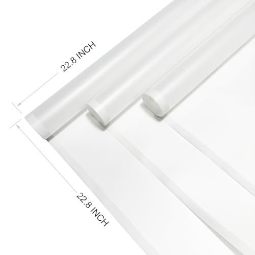 Duyasurs 20 Sheets Floral Wrapping Paper, Waterproof Bouquet Wrapping, 22.8x22.8IN, Florist Supplies Packaging Paper, DIY Gift Box, Wedding & Birthday Gifts, Translucent White - color: Translucent white