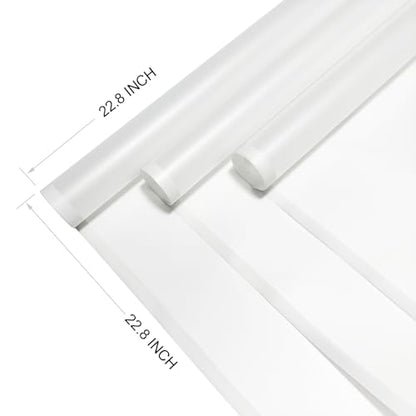 Duyasurs 20 Sheets Floral Wrapping Paper, Waterproof Bouquet Wrapping, 22.8x22.8IN, Florist Supplies Packaging Paper, DIY Gift Box, Wedding & Birthday Gifts, Translucent White - color: Translucent white